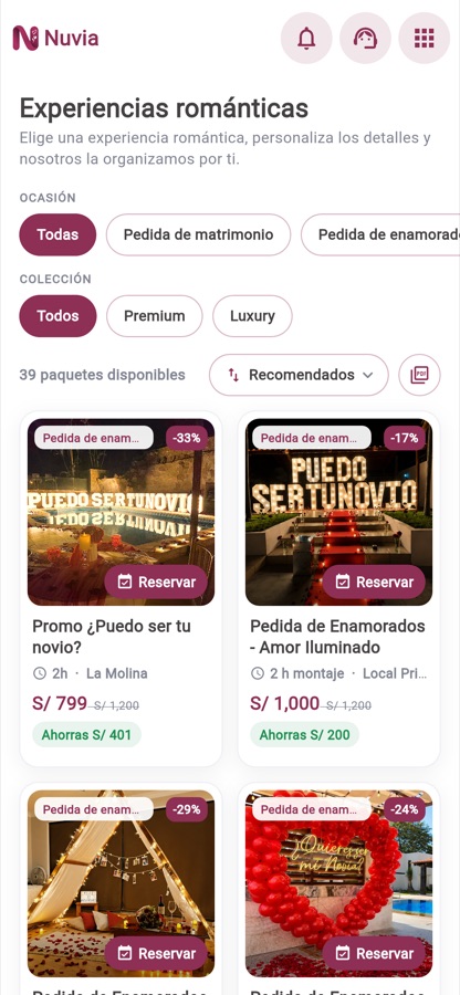 Pick your experience